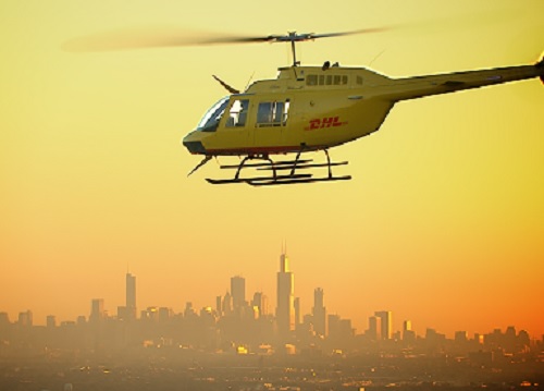 DHL’s new helicopter service takes to the air in Chicago