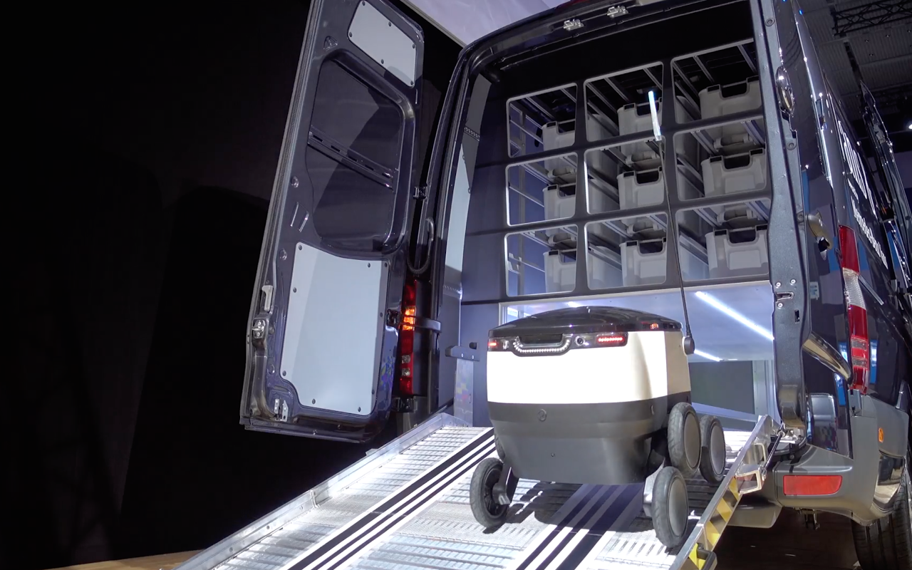 Mercedes-Benz unveils delivery concepts that combine vans with robots and drones
