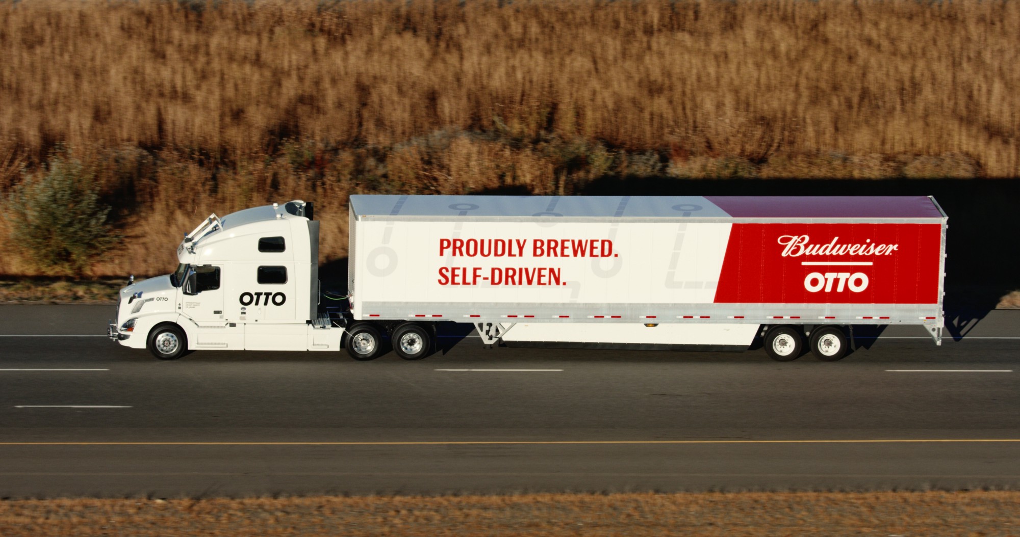 Otto and Budweiser report “world’s first shipment by a self-driving truck”