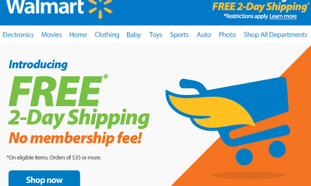 Walmart launches free two-day shipping service with no membership fee