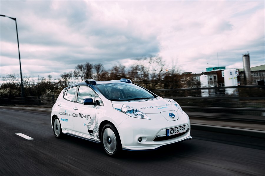 Nissan testing self-driving vehicles in London
