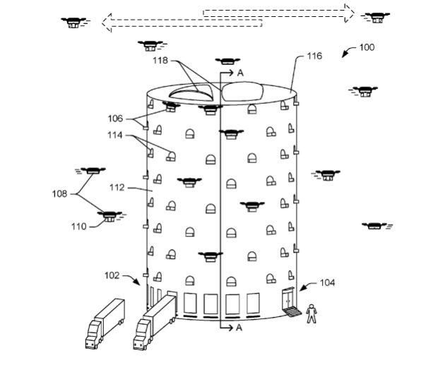 Amazon’s delivery drone hive