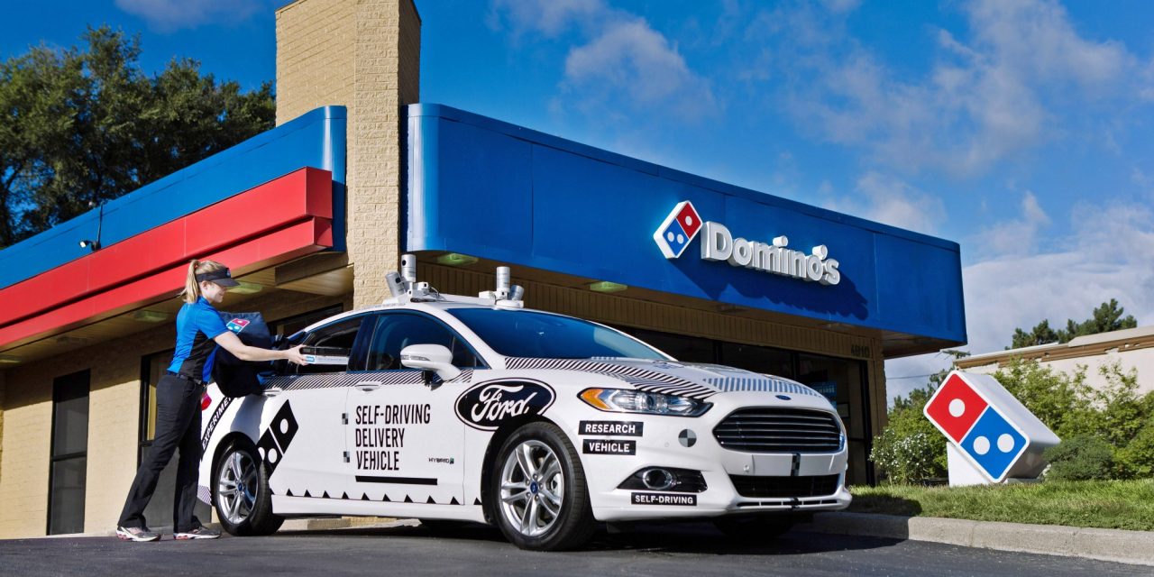 Making pizza deliveries with self-driving cars