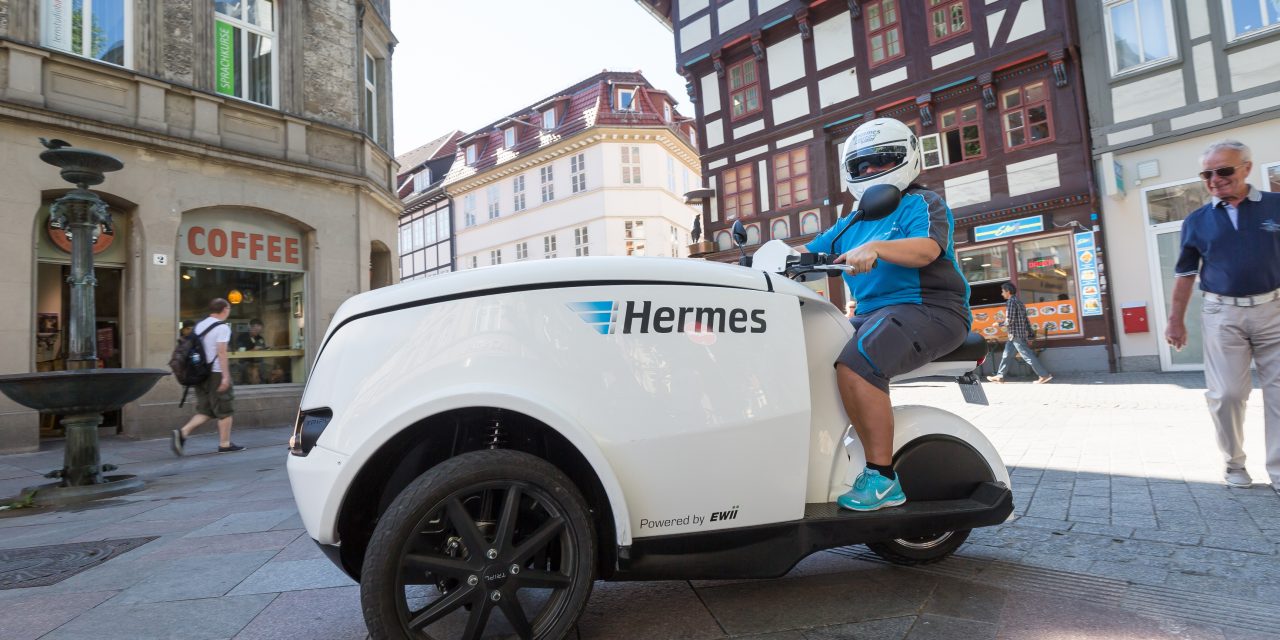 Hermes testing TRIPL trikes in Göttingen