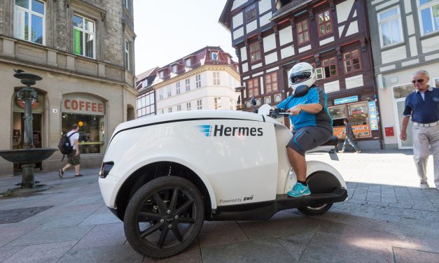 Hermes testing TRIPL trikes in Göttingen