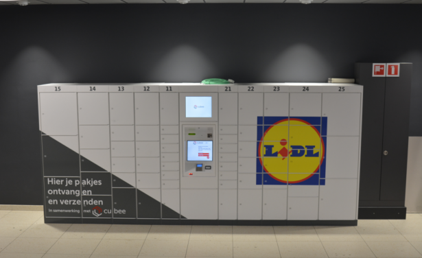 Lidl trialing Cubee lockers for grocery orders in three Belgian cities