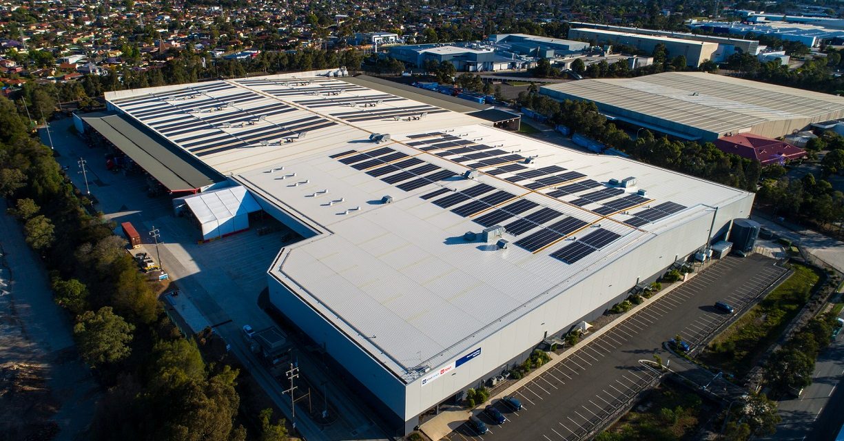 Australia Post installs giant single-roof solar panel at Sydney parcel centre