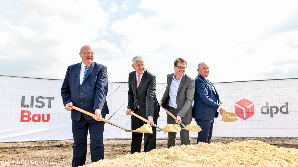 DPD breaks ground on new parcel centre in Hamm
