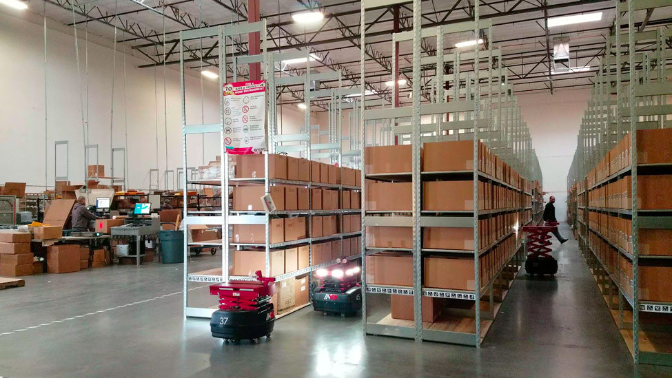 Rakuten using picking robots in Las Vegas warehouse