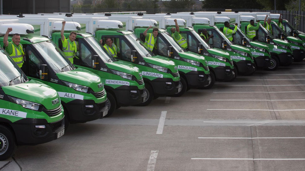 Asda names new delivery vans after England World Cup players