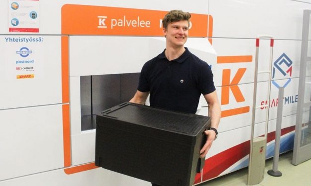 Finns can now pick up parcels and groceries from automated parcel machines