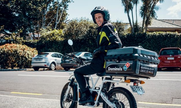 Domino’s pizza embraces electric motorbike delivery