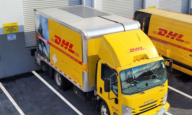 DHL Express installing solar panels on US trucks