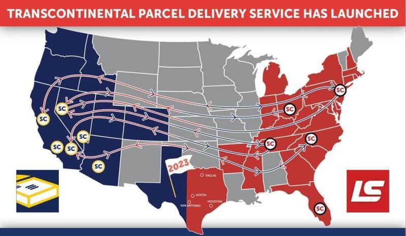 LaserShip and OnTrac launch “transcontinental delivery service”
