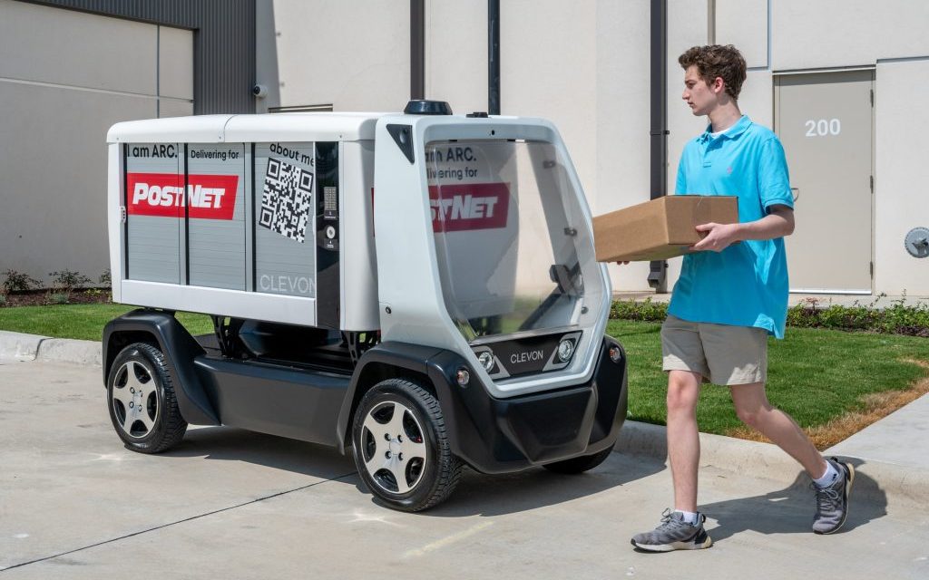 Clevon offering autonomous package delivery service in Northlake, Texas