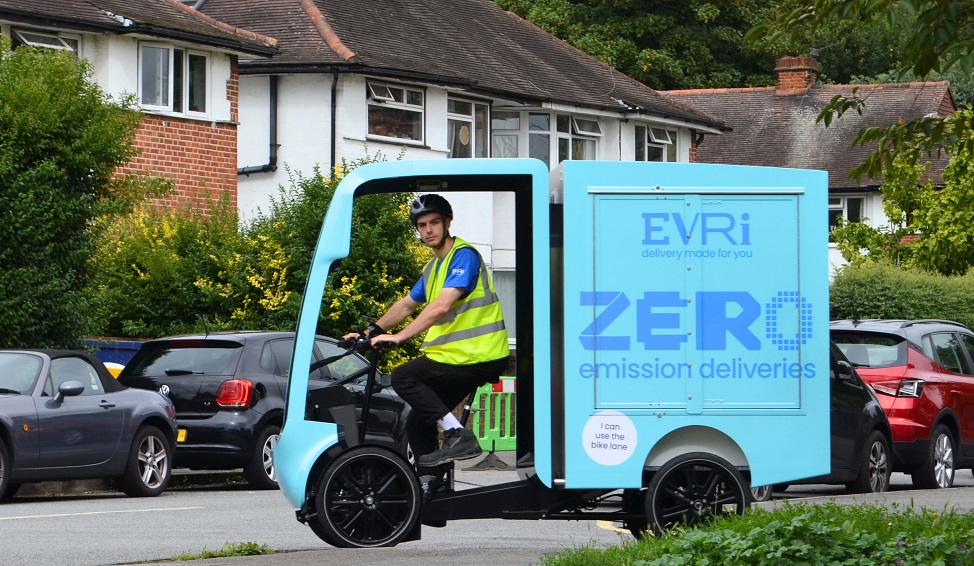 Evri: Research shows that e-cargo bikes deliver goods 60% faster than vans in city centres