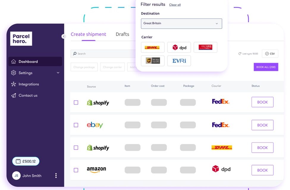 Parcelhero to enable businesses to “control delivery operations with confidence”