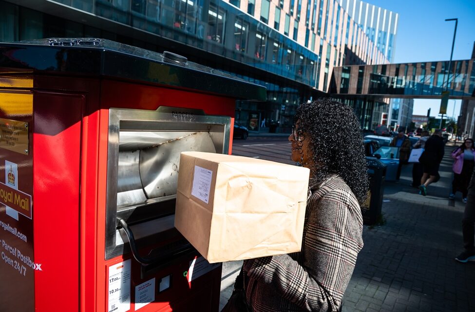 Royal Mail introduces solar powered parcel postboxes that accept medium-sized parcels