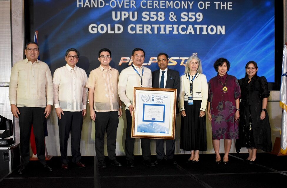 PHLPost recognised for “commitment to providing secure, reliable, and globally competitive postal services”